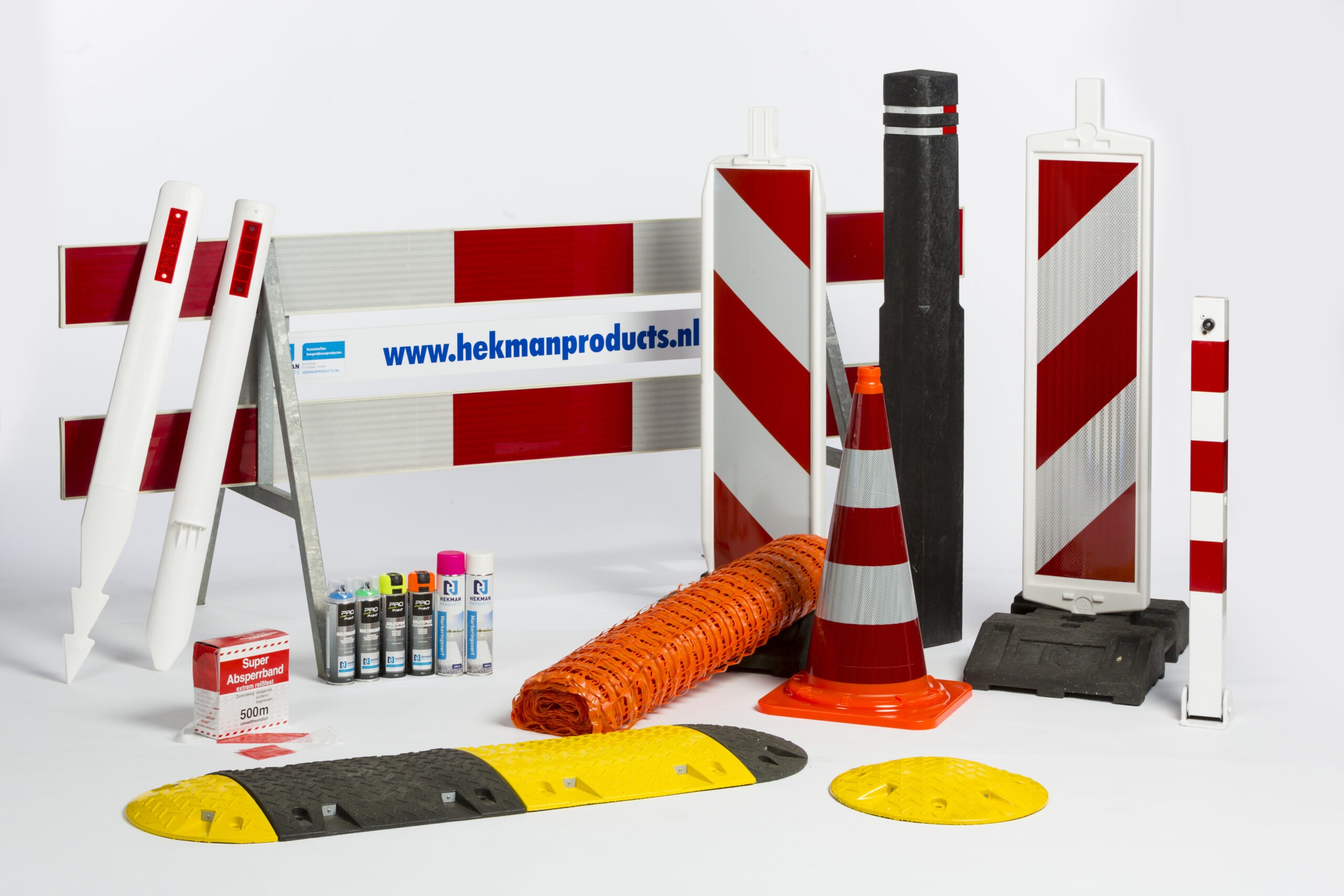 Wegbebakening en verhuur Hekman products