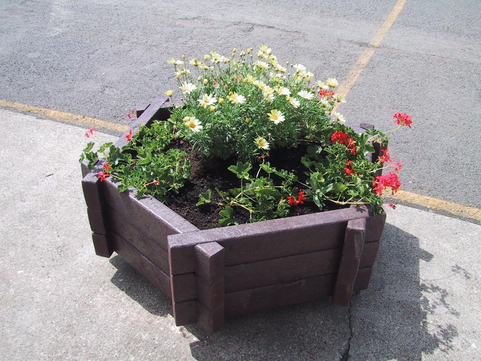 Bloembak kunststof Vinca